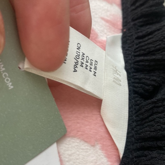 New H&M Black Summer Beach Dress Size M - Picture 4 of 4